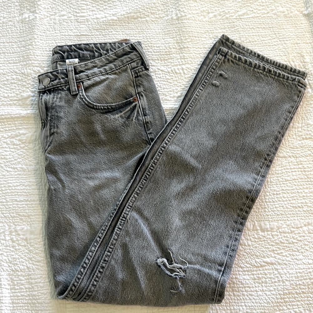 H&M Grey Wash Straight Cut Jeans